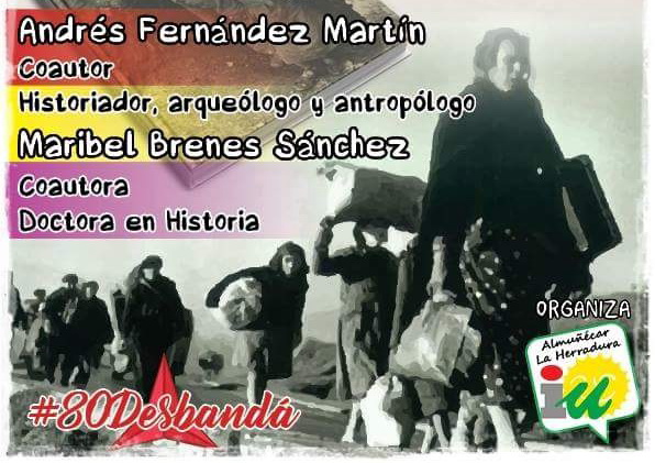 IU organiza este jueves la presentación del libro 1937: éxodo Málaga-Almería